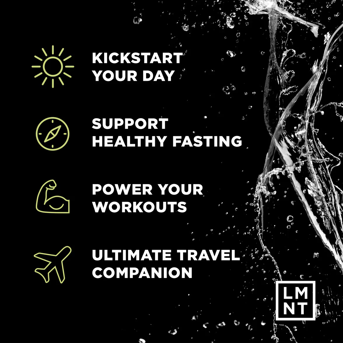 LMNT Zero-Sugar Electrolyte Drink Mix | 30 Stick Packs