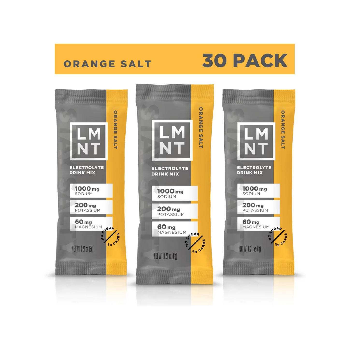 LMNT Zero-Sugar Electrolyte Drink Mix | 30 Stick Packs