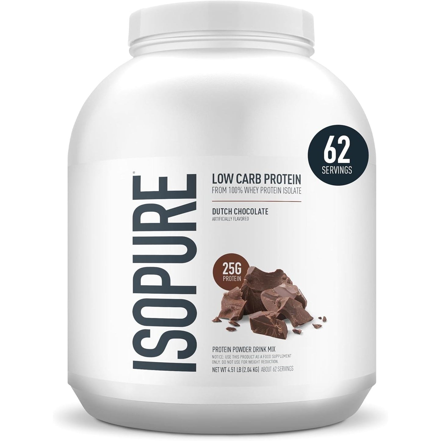 Isopure Low Carb 100% Pure Whey Isolate Protein Powder