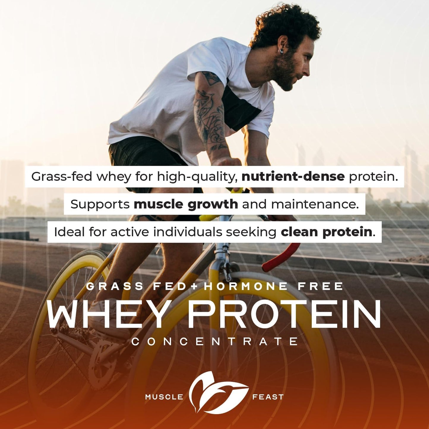 Muscle Feast Grass-Fed Whey Protein Concentrate Powder