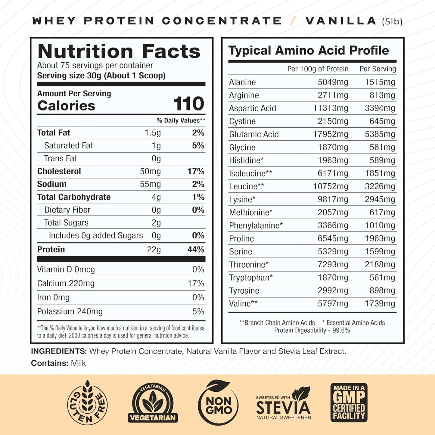 Muscle Feast Grass-Fed Whey Protein Concentrate Powder
