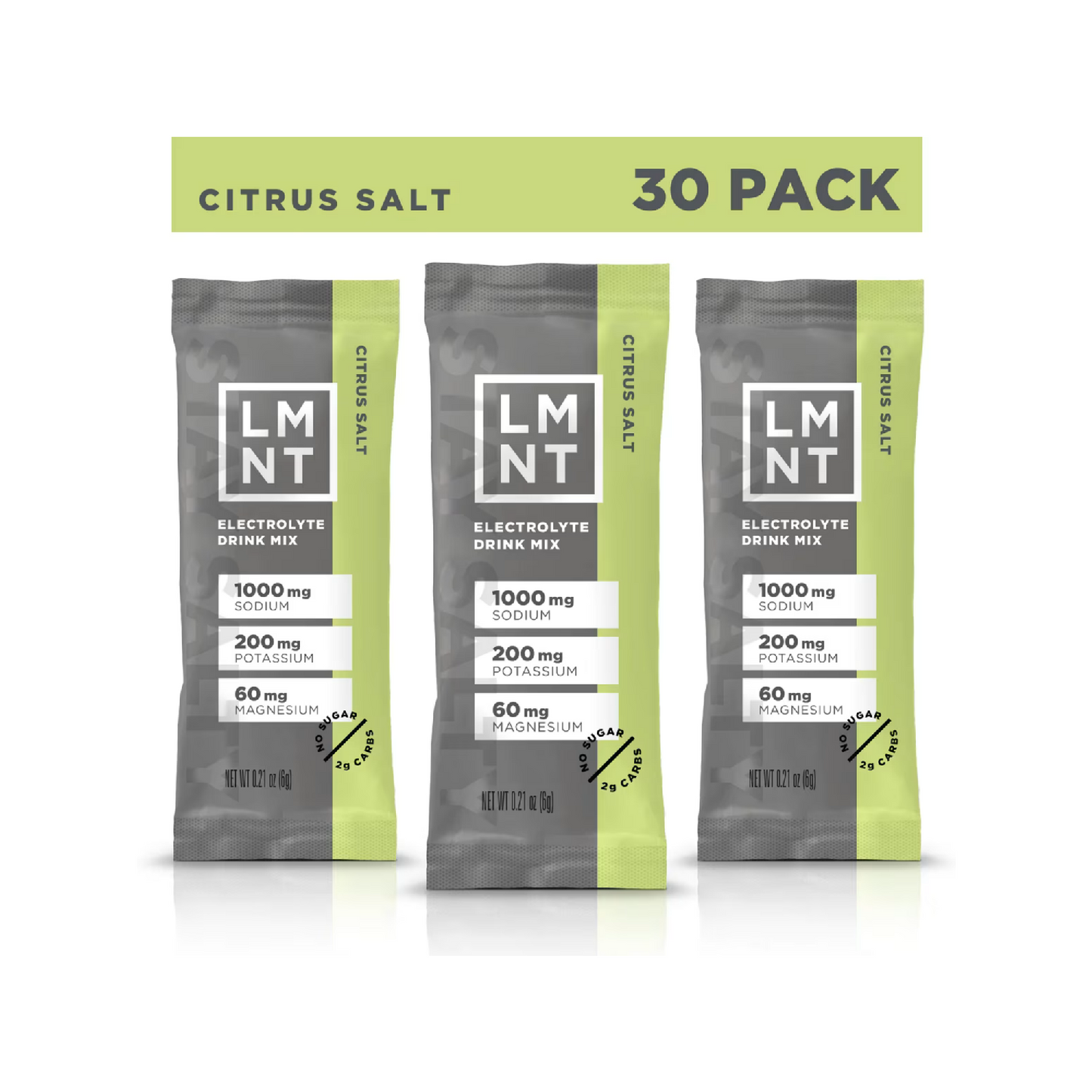 LMNT Zero-Sugar Electrolyte Drink Mix | 30 Stick Packs