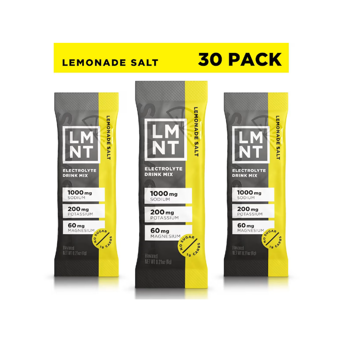 LMNT Zero-Sugar Electrolyte Drink Mix | 30 Stick Packs