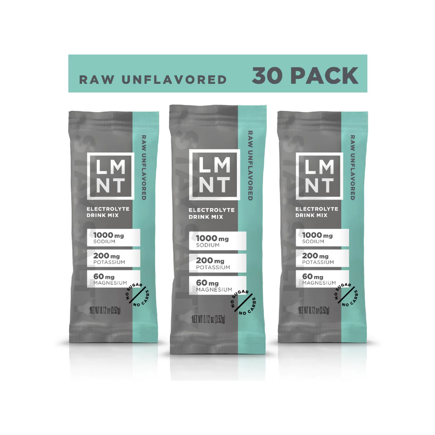 LMNT Zero-Sugar Electrolyte Drink Mix | 30 Stick Packs