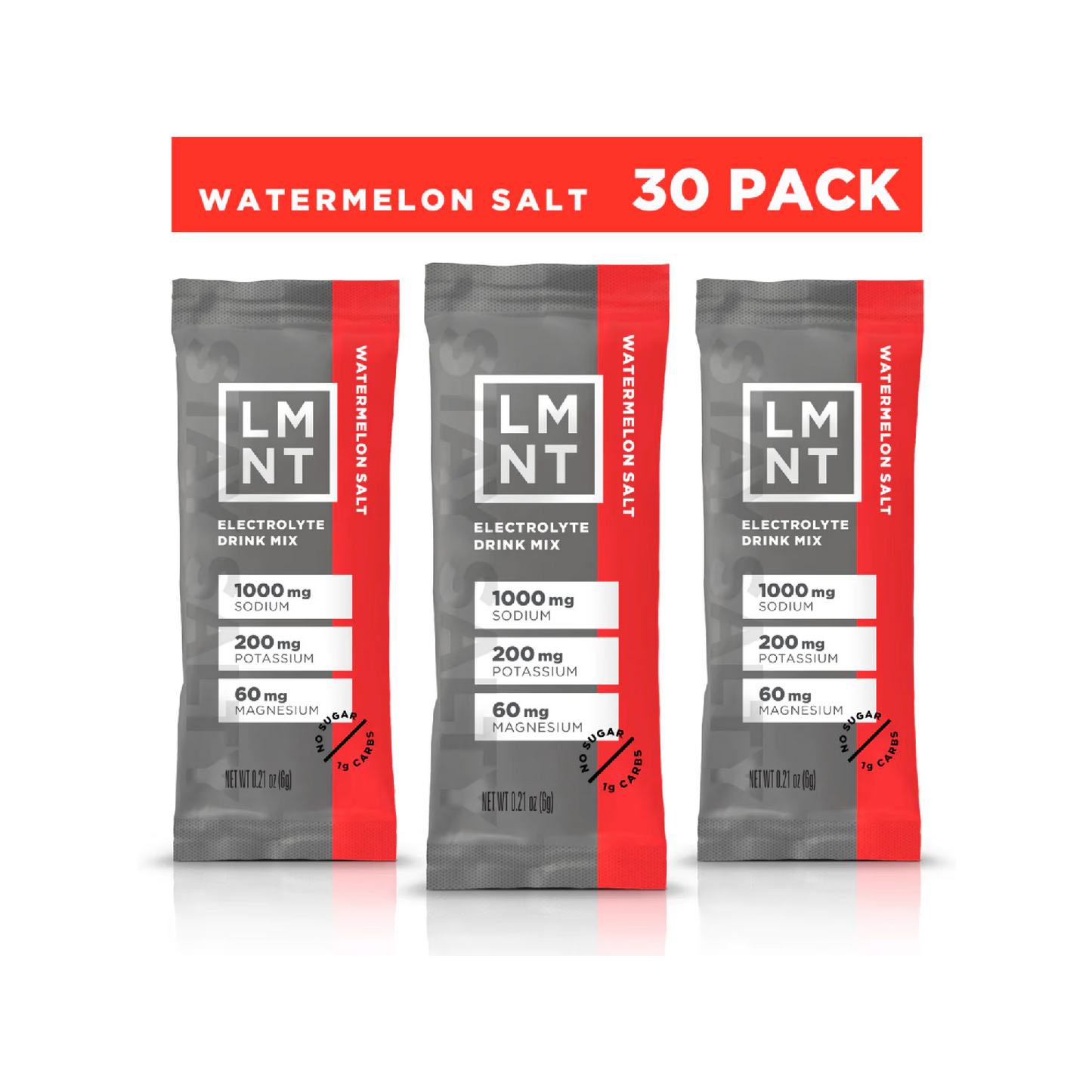 LMNT Zero-Sugar Electrolyte Drink Mix | 30 Stick Packs